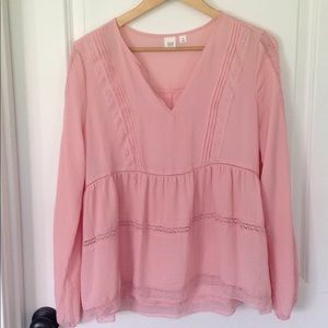 Pink Gap boho blouse